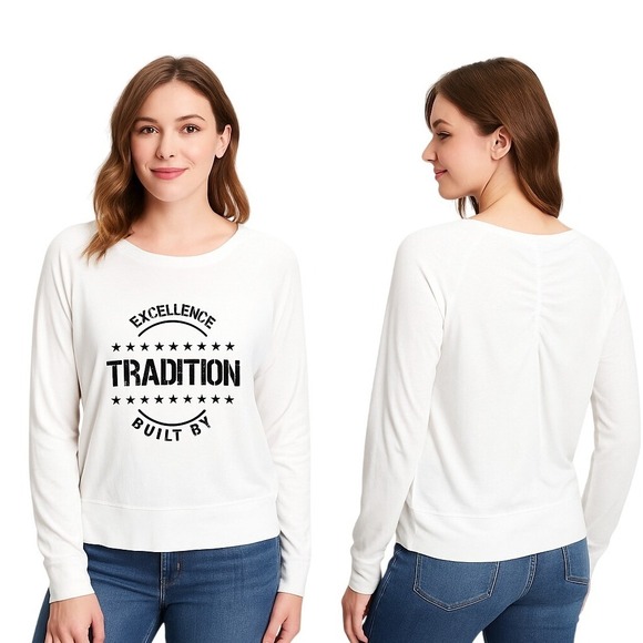 Cutter & Buck Tops - Cutter & Buck Knit Top S White Graphic Long Sleeve Athleisure Sporty Comfort NEW
